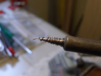 fine tip soldering using twisted wire